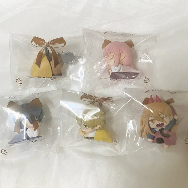 [BUNJANG] Chainsaw Man Onemutan Gacha Set of 5 (Denji, Pochita, Makima, Aki, Power) / 세트)체인소맨 오네무탄 어스컬러 가챠 5종 덴지 포치타 마키마 아키 파워