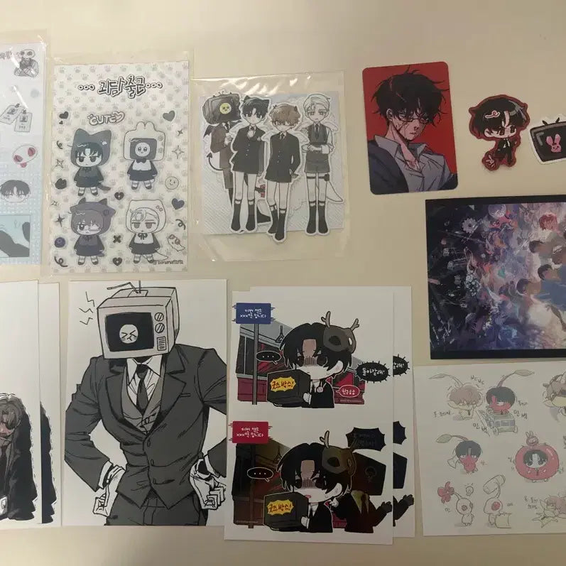 [BUNJANG] Demutjyeo "Goedamchulgeun" Photo Booth Strips & Stickers Bundle / 괴담출근 데못죽 프박&스티커 판매양도