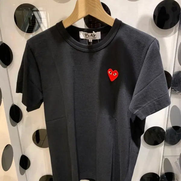 [BUNJANG] Comme des Garçons Black Heart T-Shirt / 꼼데가르송 블랙 하트 반팔 티셔츠