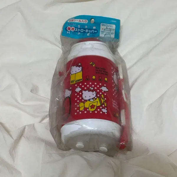[BUNJANG] 2007 Hello Kitty Straw Water Bottle (Japan) / 2007 고전 헬로키티 물통 물병 일본제 고전 제품