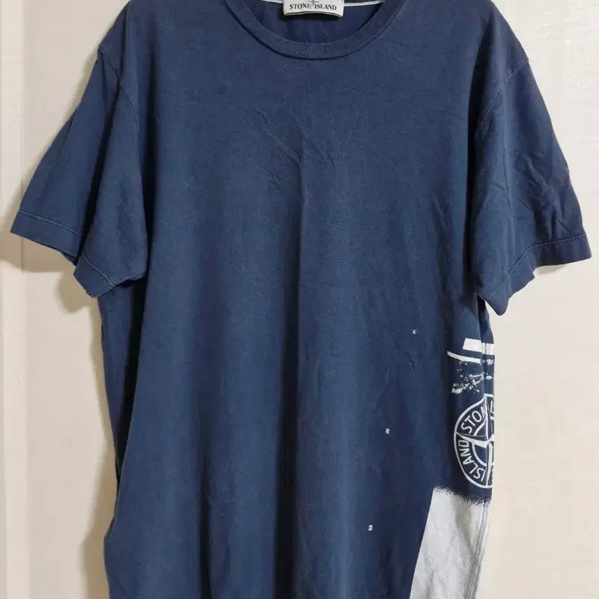 [BUNJANG] Stone Island Short Sleeve T-Shirt Navy M / 스톤아일랜드 반팔 티셔츠  M