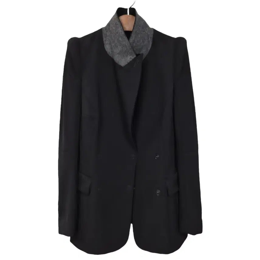 [BUNJANG] Maison Martin Margiela x H&M Double Breasted Cigarette Blazer / 메종 마틴 마르지엘라 X H&M 시가렛 숄더 더블 브레스티드  d423