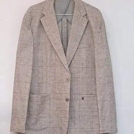 [BUNJANG] Cremieux Check Linen Jacket / 크레뮤 체크 마 자켓 (새상품)
