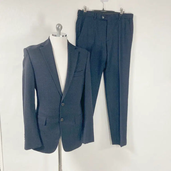 [BUNJANG] ANDZ Men's Navy Suit Set (Spring/Fall) - Size 95 / 앤드지 남성봄가을네이비정장세트95호호상점