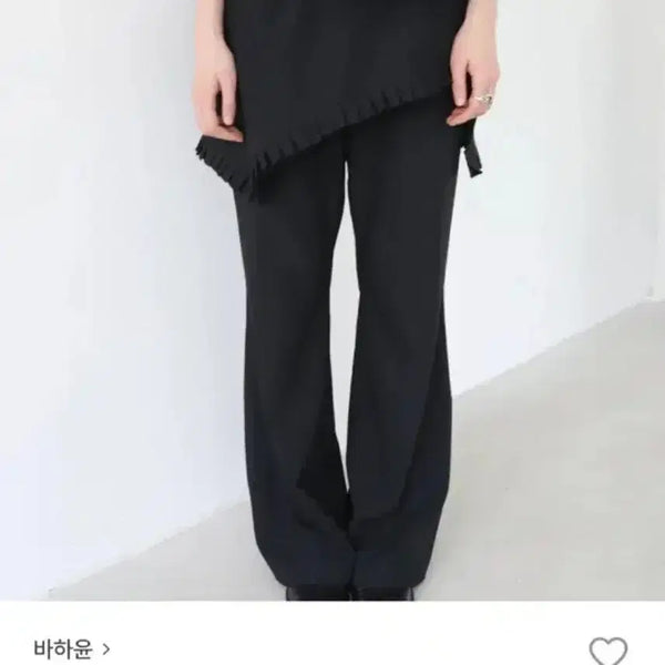 [BUNJANG] Bahayoon Ruffle Layered Pants Black M / 바하윤 러플 레이어드 팬츠 새상품 M