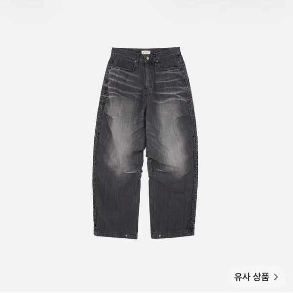 [BUNJANG] ETCE Smoking Baggy Jeans (Grey, L) / etce 이티씨이 스모킹 배기진 그레이 L 사이즈