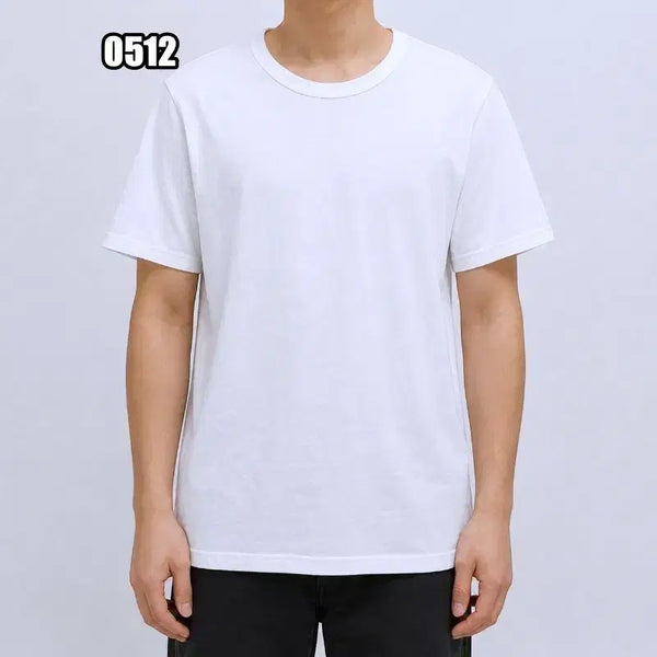 [BUNJANG] Champion White Basic Roundneck Short-Sleeve T-Shirt / S 챔피온 화이트 기본 라운드넥 반팔 티셔츠