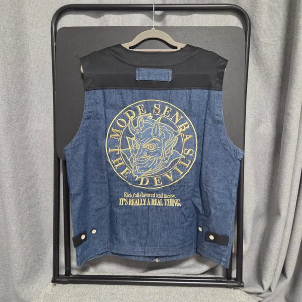 [BUNJANG] The Devils European Vintage Denim Vest / European vintage 데님 베스트 L(100)