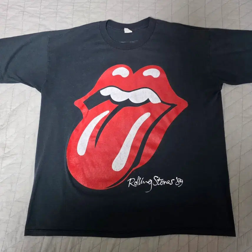 [BUNJANG] 1989 Rolling Stones Band T-Shirt / [XL] 80s 롤링스톤즈 1989 밴드티 ver. 페이드