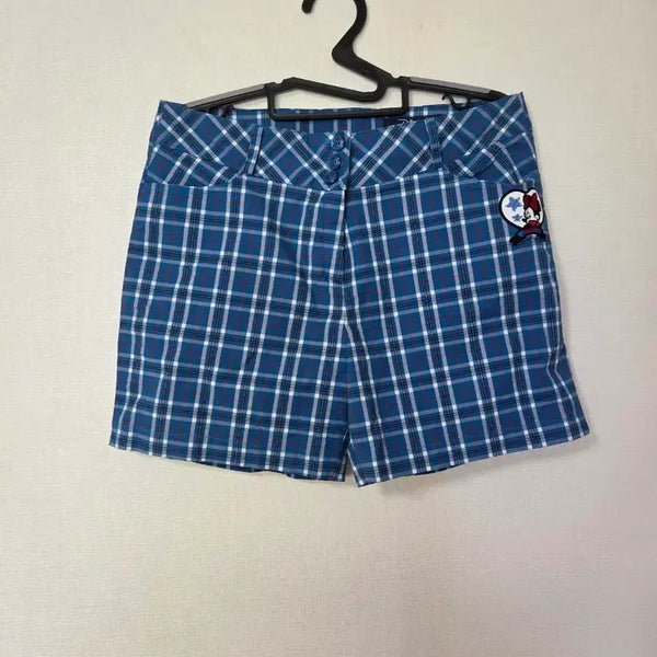 [BUNJANG] Disney Golf Women's Checkered Shorts Size 66 / 디즈니골프 반바지 66