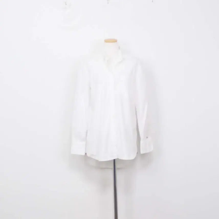 [BUNJANG] Tommy Hilfiger Women's Classic Cotton 100% Long Sleeve Casual Shirt White / [정품] 타미힐피거 여성 클래식 코튼 100% 롱슬리브 캐주얼 셔츠 정인
