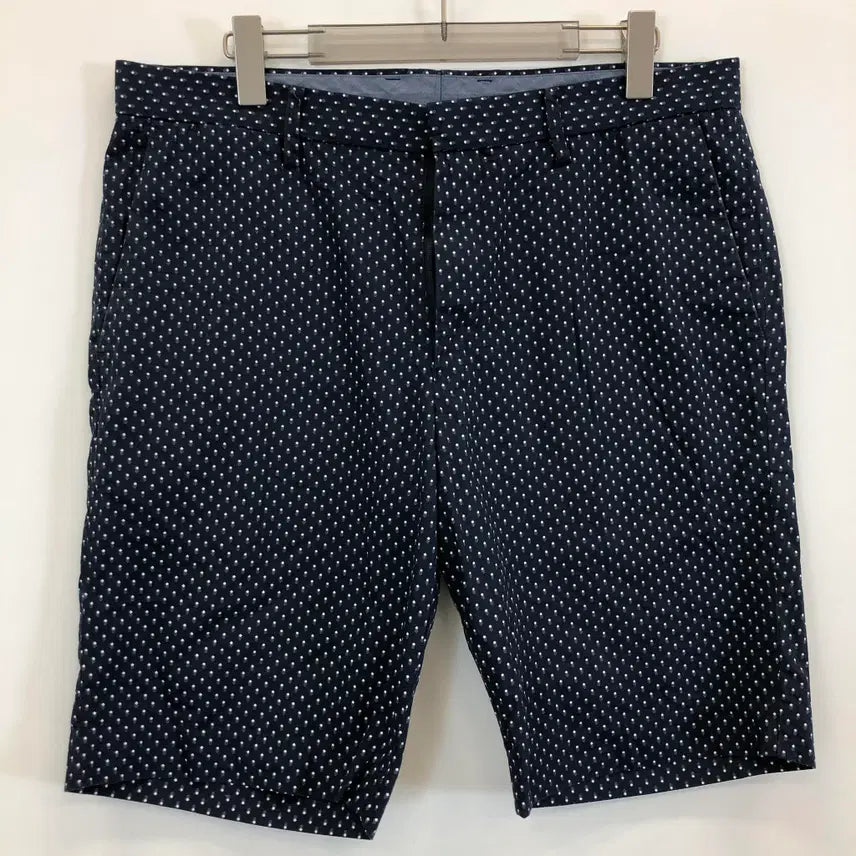 [BUNJANG] Uniqlo Dot Pattern Cotton Shorts 34 Inch / 유니클로 도트패턴 코튼쇼츠 34 인치