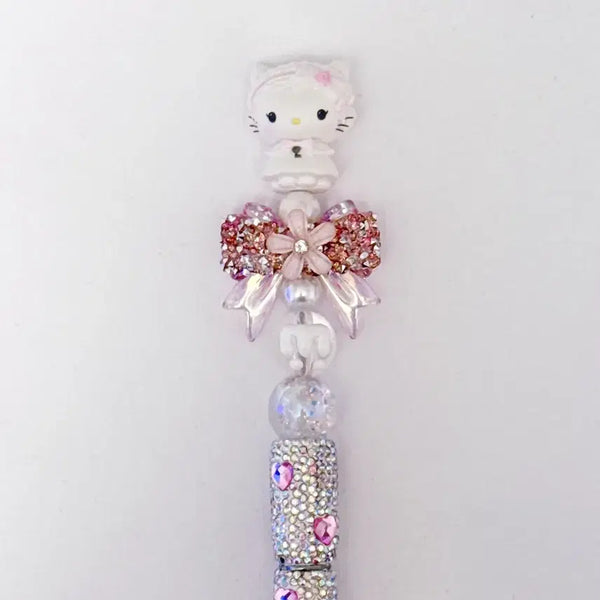 [BUNJANG] Hello Kitty Aurora Deco Ballpoint Pen / 키티오로라볼펜 공주키티 수제볼펜 데코볼펜 키티볼꾸 키티비즈