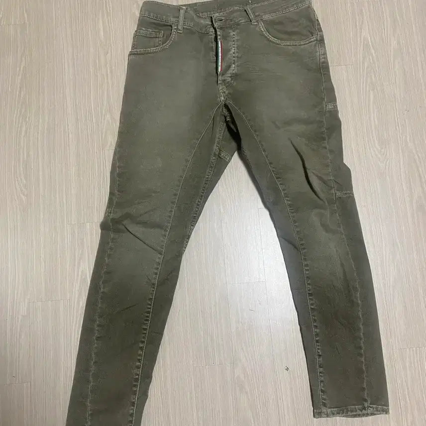 [BUNJANG] EX-J Italian Brand Khaki Washed Pants Size 32 / 이태리 브랜드 ex-j 카키 팬츠 32