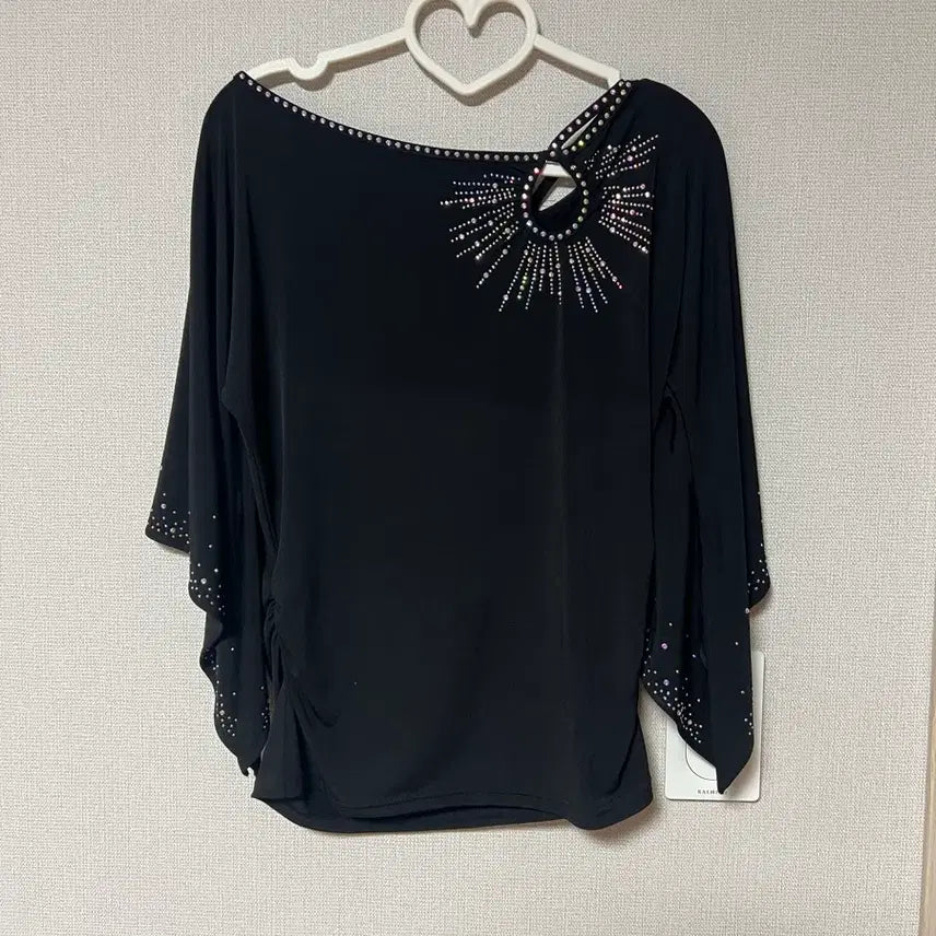 [BUNJANG] Beaded Line Dance Top (Size 55-66) / 라인댄스 비즈장식 상의 55~66