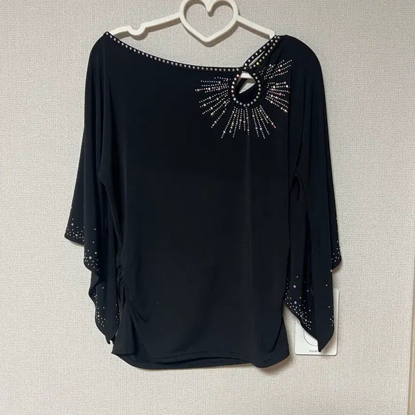 [BUNJANG] Beaded Line Dance Top (Size 55-66) / 라인댄스 비즈장식 상의 55~66