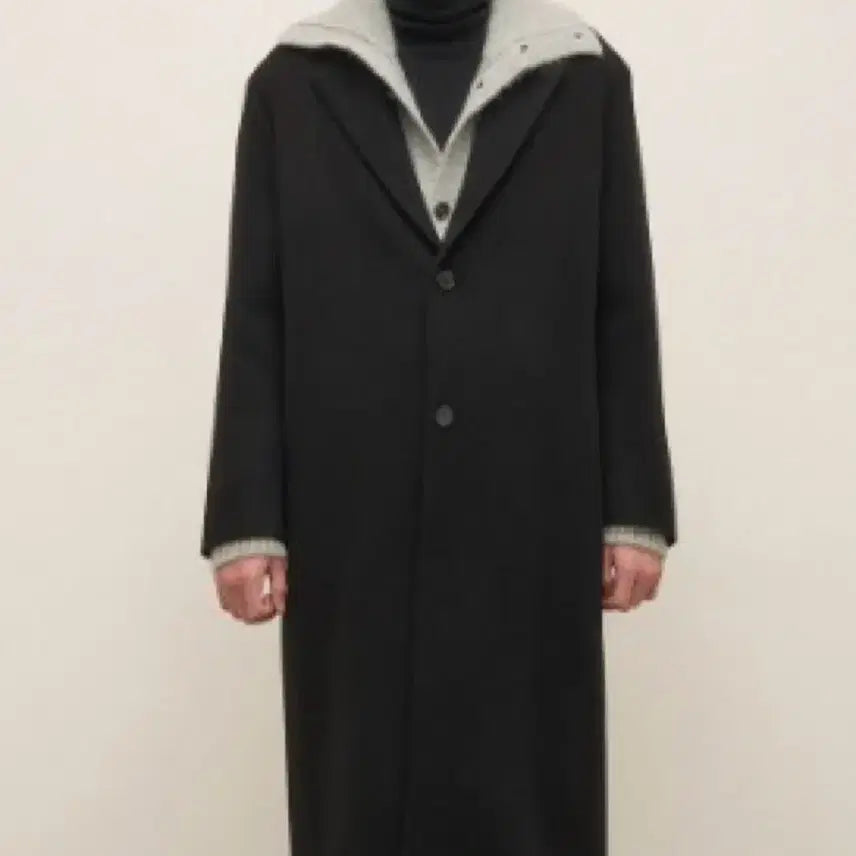 [BUNJANG] System Homme Cashmere Blend Handmade Single Coat Black 110 / 시스템옴므 캐시미어 블렌드 핸드메이드 싱글 코트 110사이즈 새상품