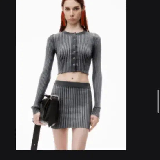 [BUNJANG] Alexander Wang Ribbed Mini Skirt / 알렉산더왕 리브 조직 미니 스커트