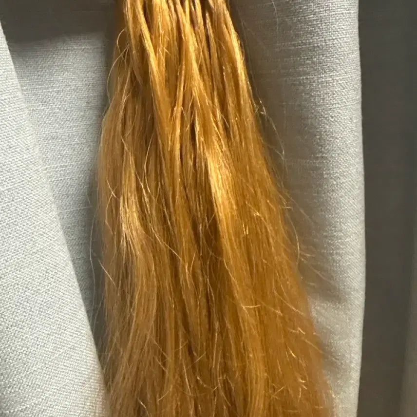 [BUNJANG] 18-Inch Orange Brown Tape-In Hair Extensions (168 Strands) / 오렌지브라운 붙임머리 168가닥 18인치