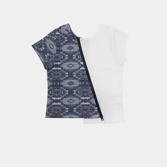 [BUNJANG] Gong Tape Dual-Texture Top / 공테잎 DUAL-TEXTURE TOP