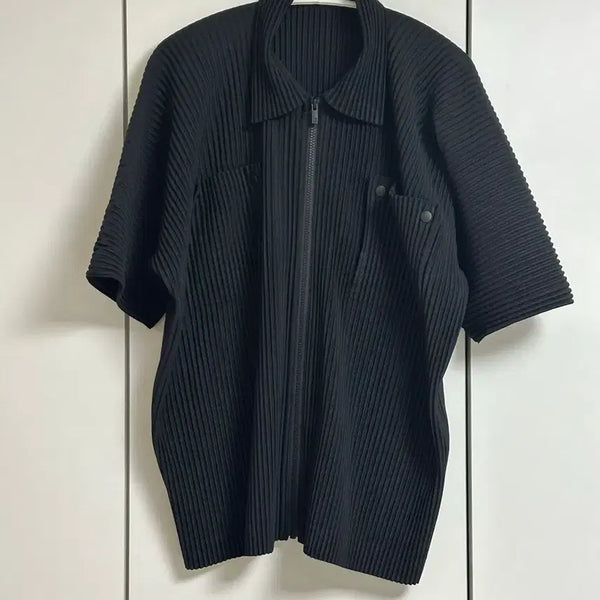 [BUNJANG] Homme Plissé Flip Pocket Shirt Black Size 3 / 옴므플리세 플립포켓 셔츠 블랙 3사이즈