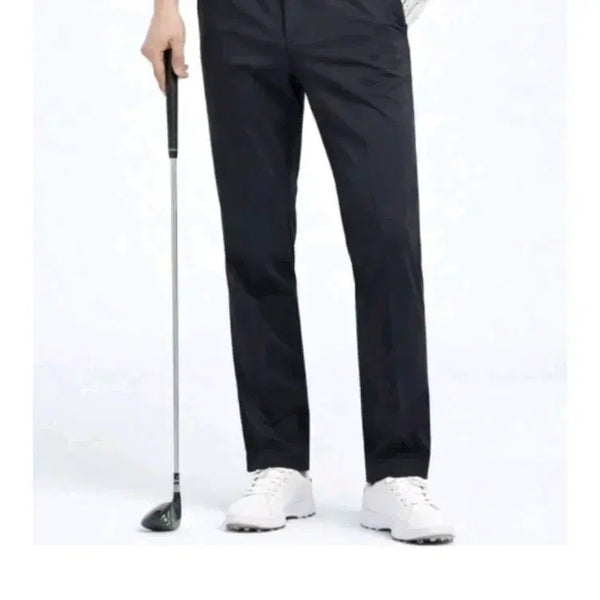 [BUNJANG] Men's Black Span Long Pants / (여름용) 남성 검정 스판 긴바지 작업복 슬랙스 등산복 캠핑 골프 남자