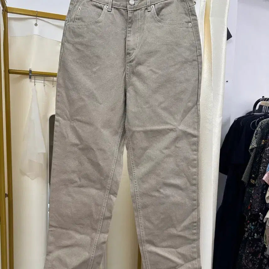[BUNJANG] Koteka Beige Straight Fit Denim Pants / 코테카 베이지 데님 팬츠