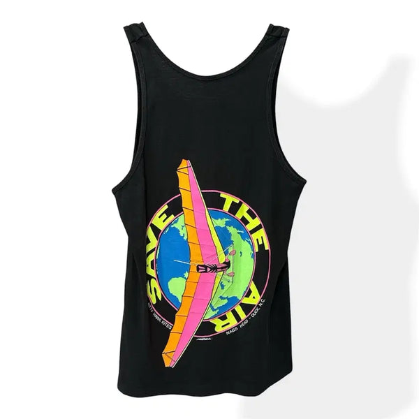 [BUNJANG] 90s Fruit of the Loom Kitty Hawk Kites Graphic Tank Top / 90s 프룻 오브 더 룸 빈티지 나시 민소매 탱크탑 티셔츠