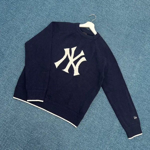 [BUNJANG] New Era Yankees Knit XL / [XL] 뉴에라 양키즈 니트 만원샵