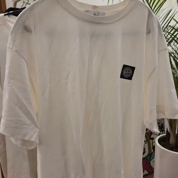 [BUNJANG] Stone Island Garment Dyed T-Shirt White XL / 스톤아일랜드 가먼트다잉 반팔티 화이트