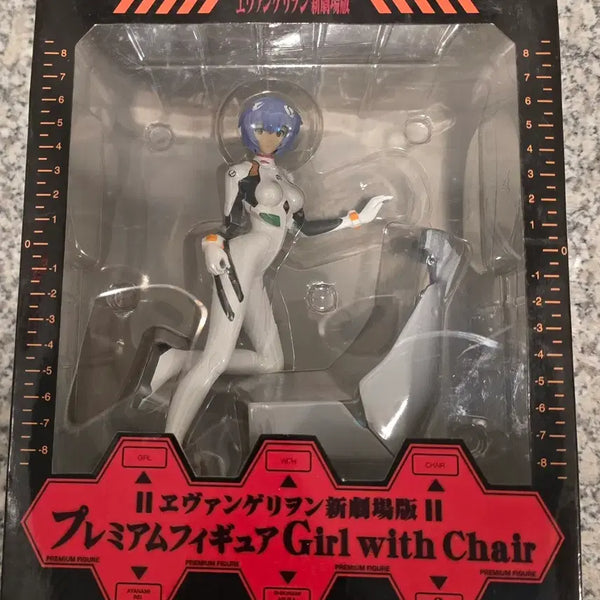 [BUNJANG] Evangelion Ayami Rei Figure with Chair / 에반게리온 아야나미 레이 피규어 with Chair