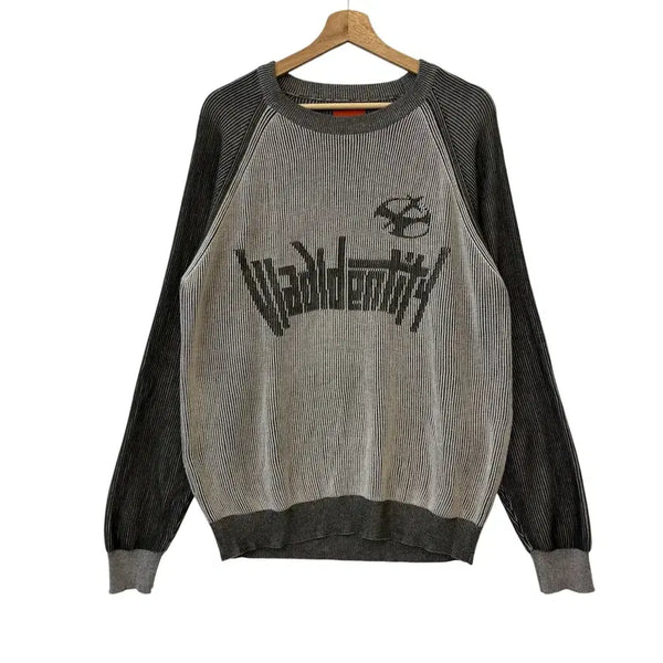 [BUNJANG] DIMITRYBLACK VLAD TYPE-A Two-Tone Knit / 디미트리블랙 VLAD TYPE-A 투톤 니트 1 정품