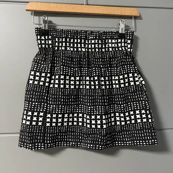 [BUNJANG] Pattern Mini Skirt - One Size / 패턴 미니스커트 프리사이즈