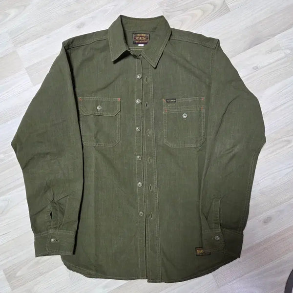 [BUNJANG] Toys McCoy Oil Digger Flannel Shirt Olive Size 16 / 토이즈맥코이 플란넬셔츠 올리브 16사이즈