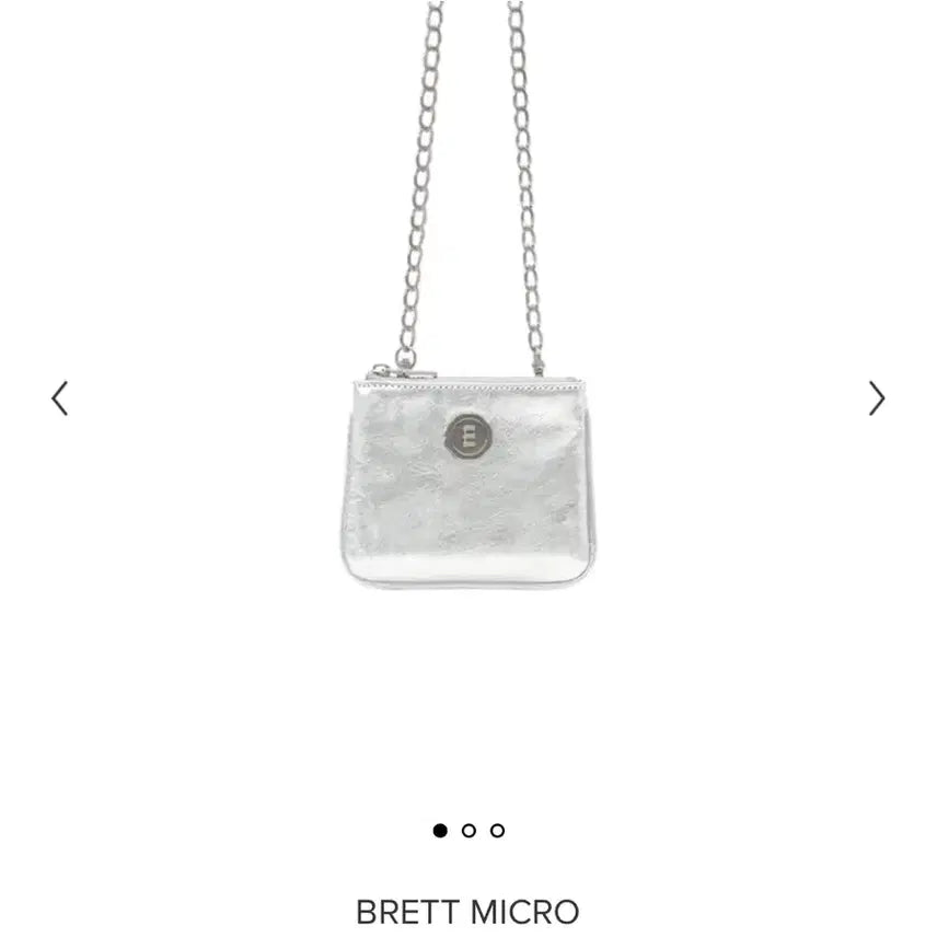 [BUNJANG] MinuteMute Brett Micro Silver Chain Bag / 미닛뮤트 브렛 마이크로 미니 실버 체인백 체인가방 브렛마이크로 브렛실버
