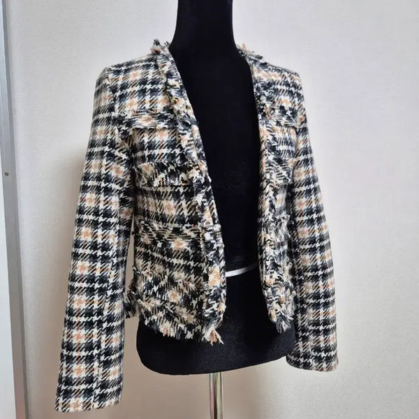 [BUNJANG] Tweed Check Jacket / 교신 트위드 체크 자켓 (하객룩 피로연 상견례 원피스 돌잔치 오피스룩