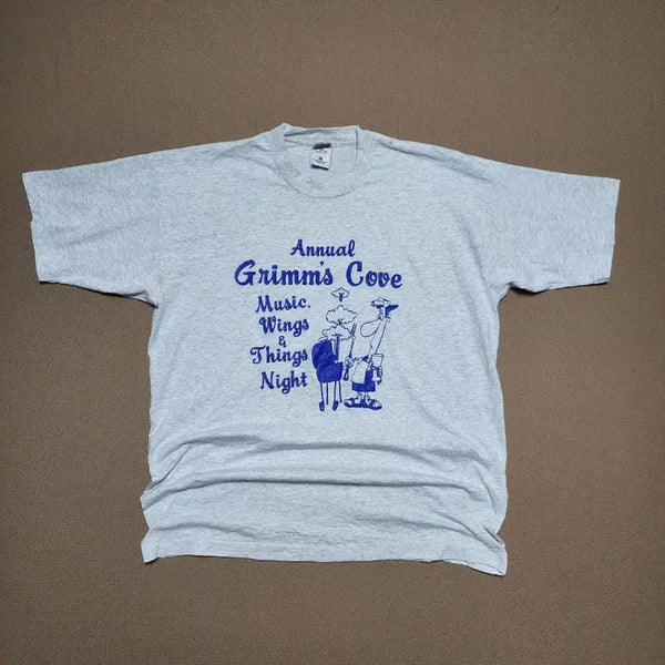 [BUNJANG] 1990s Fruit of the Loom "Grimm's Cove" Music Wings & Things Night Ash Grey T-Shirt XL / 90s Fruit of the Loom "Grimm's Cove"47