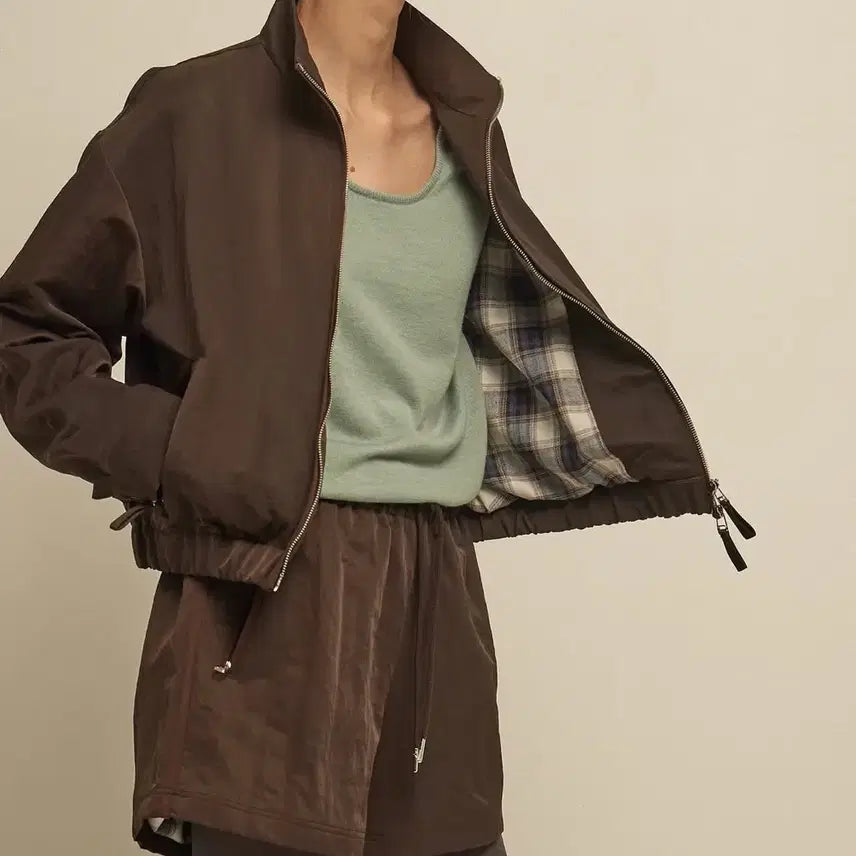 [BUNJANG] Museera Crew Bomber Jacket Khaki Size 38 / museera 뮤제라 크루 봄버 자켓 카키 38사이즈