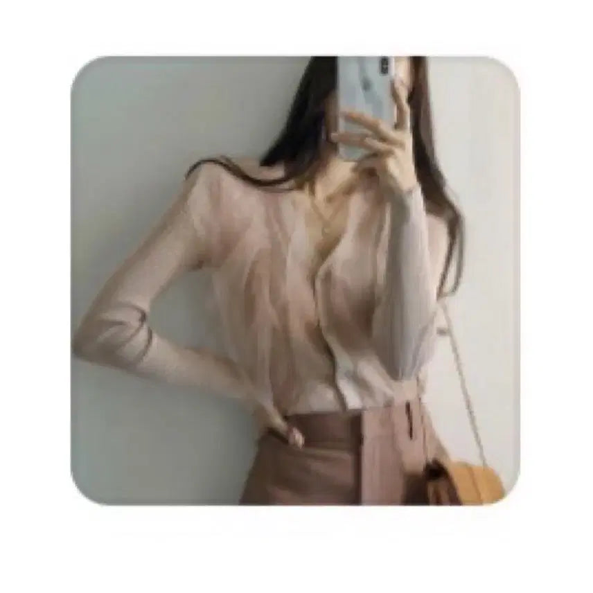 [BUNJANG] Shama Sa Frill V-Neck Slim Fit Knit Cardigan / 샤망사 프릴 브이넥 슬림핏 니트 가디건