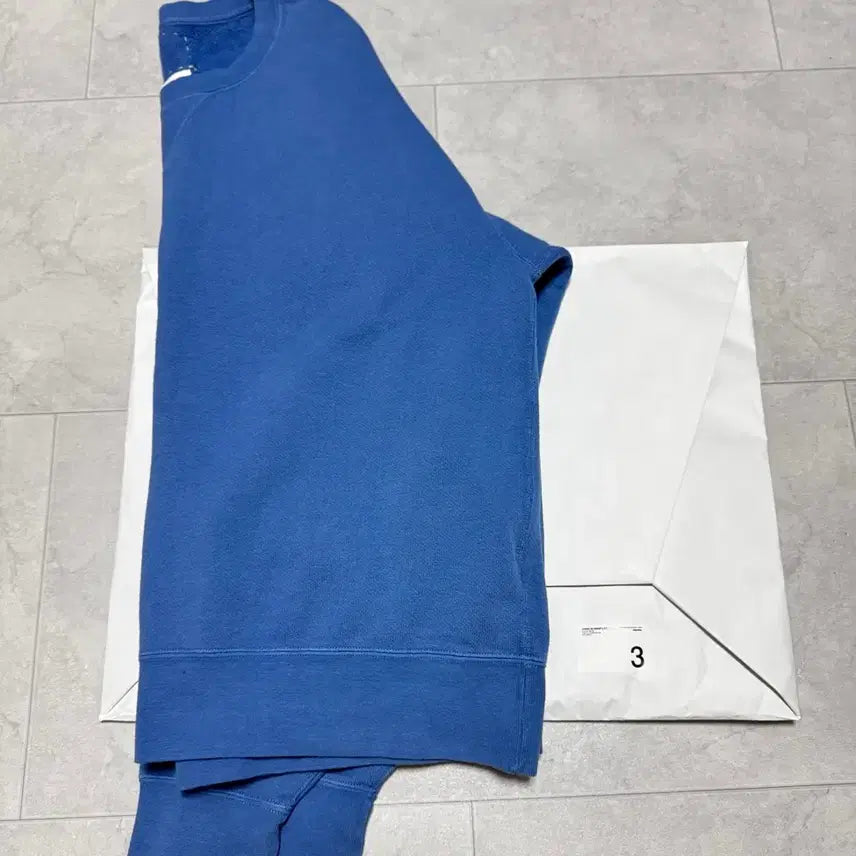 [BUNJANG] Visvim 26ss Jumbo SB Sweat L/S Damaged T-Shirt Blue Size 3 / 비즈빔 26ss jumbo sb sweat l/s dmgd
