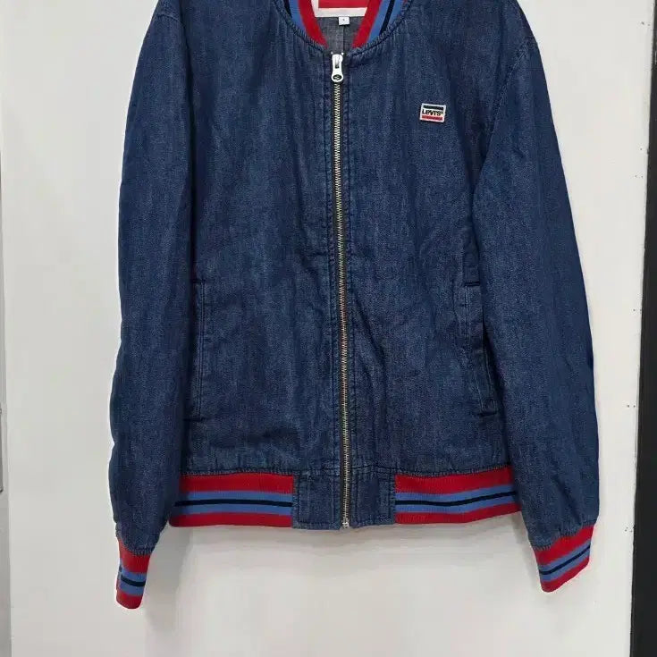 [BUNJANG] Levi's Women's Denim Bomber Jacket / 리바이스 여성 데님 블루종 자켓