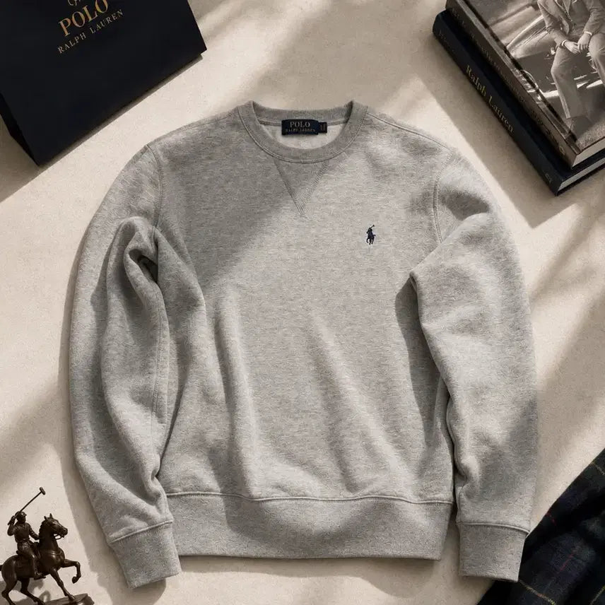 [BUNJANG] Polo Ralph Lauren Crewneck Sweatshirt (Gray, Size S) / 폴로 맨투맨 정품 팔아요