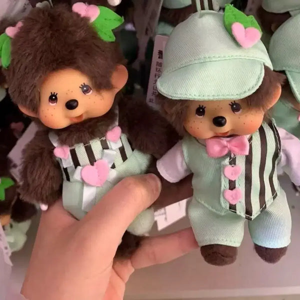 [BUNJANG] Monchhichi Miniso Pop-up Exclusive Mint Choco Keychain Set / 몬치치 미니소 팝업 한정 민초 키링세트