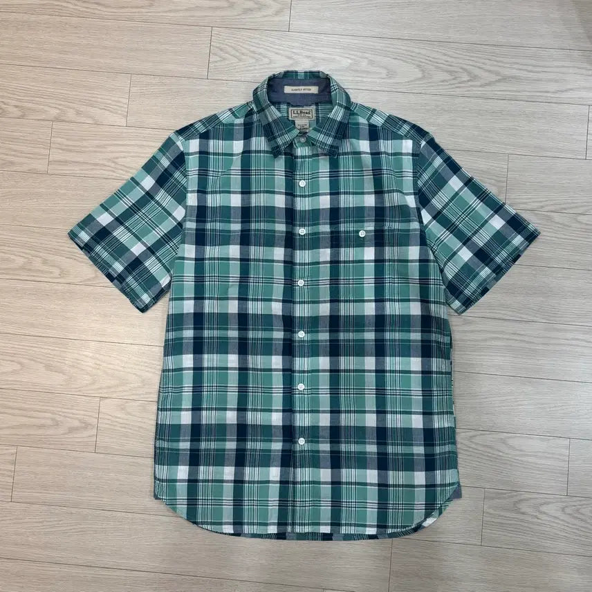 [BUNJANG] L.L. Bean Plaid Short Sleeve Shirt / LL Bean 엘엘빈 체크 반팔셔츠