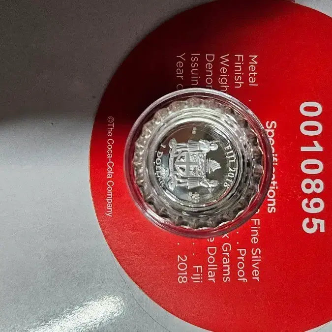 [BUNJANG] Fiji 2018 Coca-Cola Commemorative Silver Bottle Cap / 피지 2018년 코카콜라 기념 은 병뚜껑