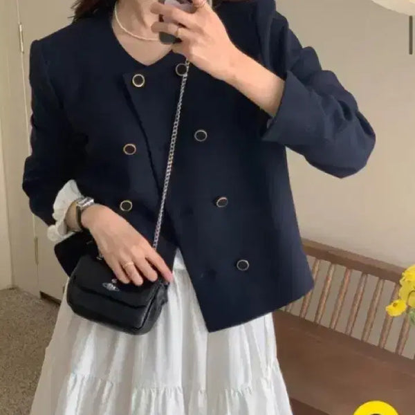 [BUNJANG] FROM THE GARMENT Peter Pan & Wendy MOGENT Wiawsome DART Selena Double Jacket / 프영띵 피터앤웬디 가내스라 모겐트 위아썸 달트 셀레나 더블자켓 (새상품)