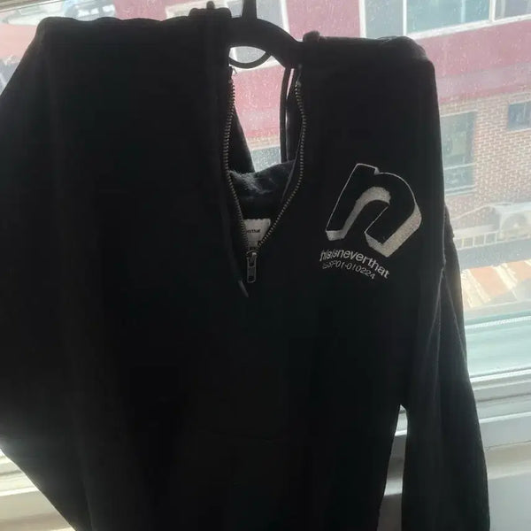 [BUNJANG] Thisisneverthat Black Hoodie Zip-Up S / 디스이즈네버댓 블랙 후드 집업 s