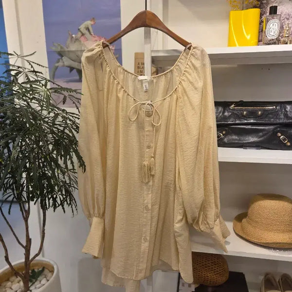 [BUNJANG] H&M Bohemian Blouse - Size L / (새상품) H&M 보헤미안 블라우스