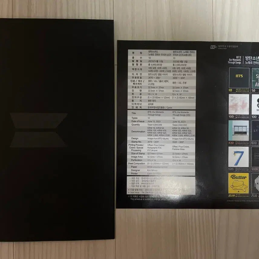 [BUNJANG] BTS 10th Anniversary Commemorative Stamp Set / BTS 방탄소년단 10주년 기념우표 양도