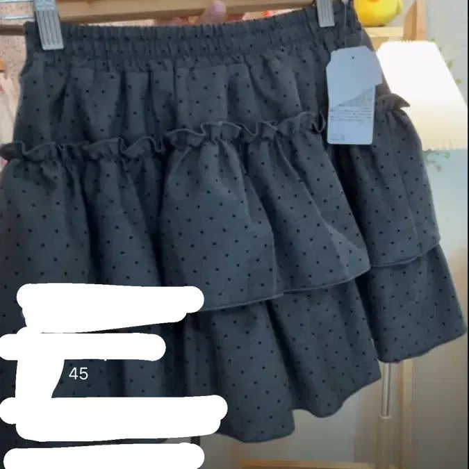 [BUNJANG] Kame Vintage Dot Tiered Skirt / 카메빈티지 도트 캉캉 스커트 새상품